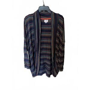 Sundry Women's Striped Open Front Cardigan Size 2